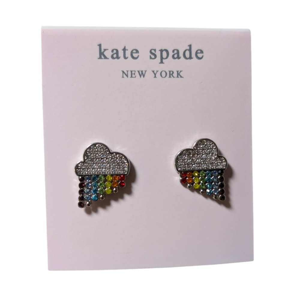 NWT KATE SPADE ♠️ Into The Sky Rainbow Studs Earrings